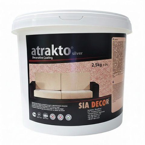 ATRAКTO штукатурка декоративна для стін перламутрова 2,5кг   фото