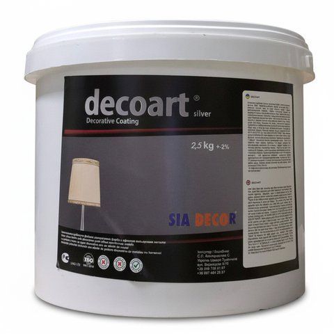 DECO ART штукатурка декоративная для стен перламутровая 2,5кг фото