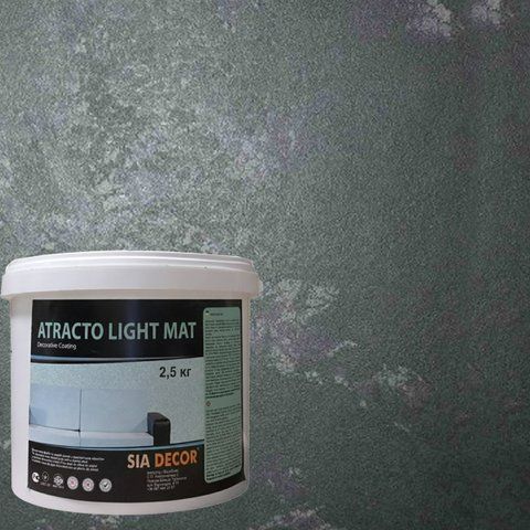 ATRAКTO LIGHT МАТ штукатурка декоративна для стін перламутрова 2,5кг   фото